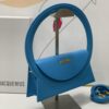 Jacquemus blue Le Raphia 'Le Sac Rond' Ba