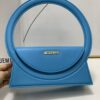 Jacquemus blue Le Raphia 'Le Sac Rond' Ba