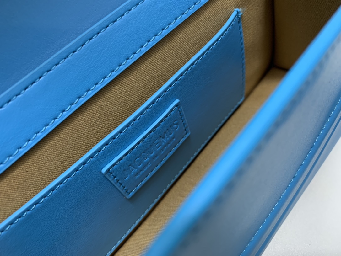 Jacquemus blue Le Raphia 'Le Sac Rond' Ba