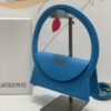 Jacquemus blue Le Raphia 'Le Sac Rond' Ba