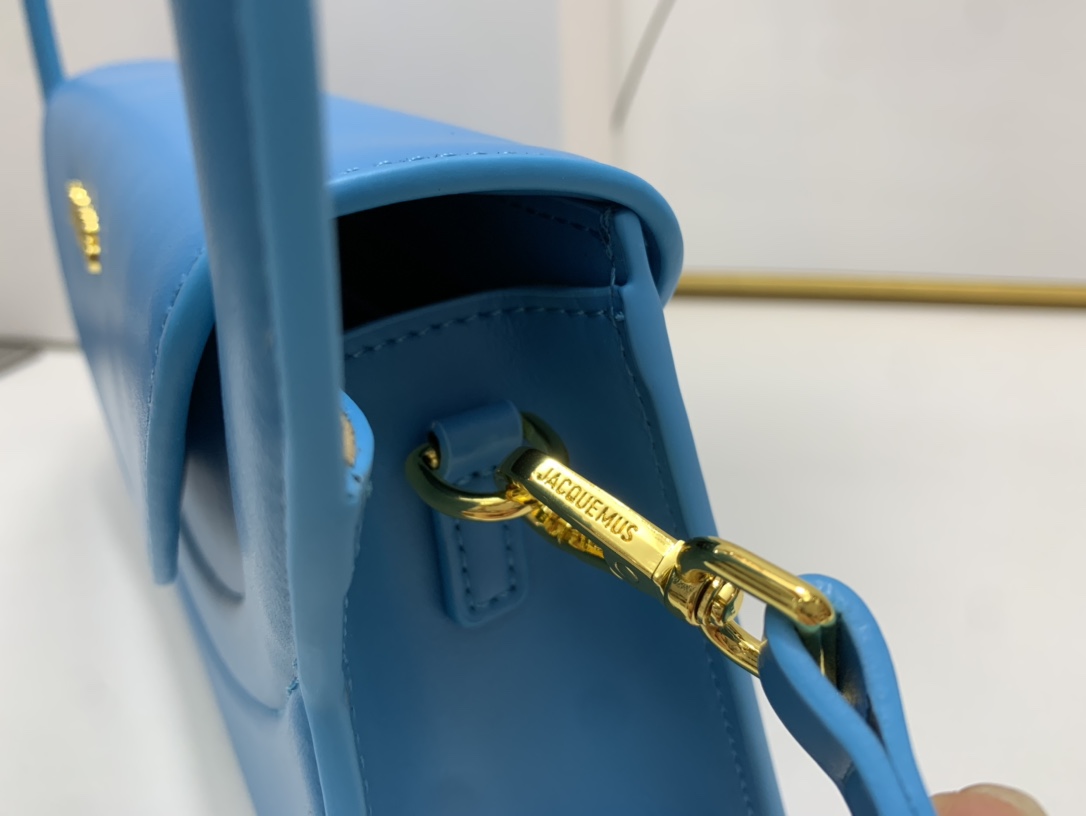 Jacquemus blue Le Raphia 'Le Sac Rond' Ba