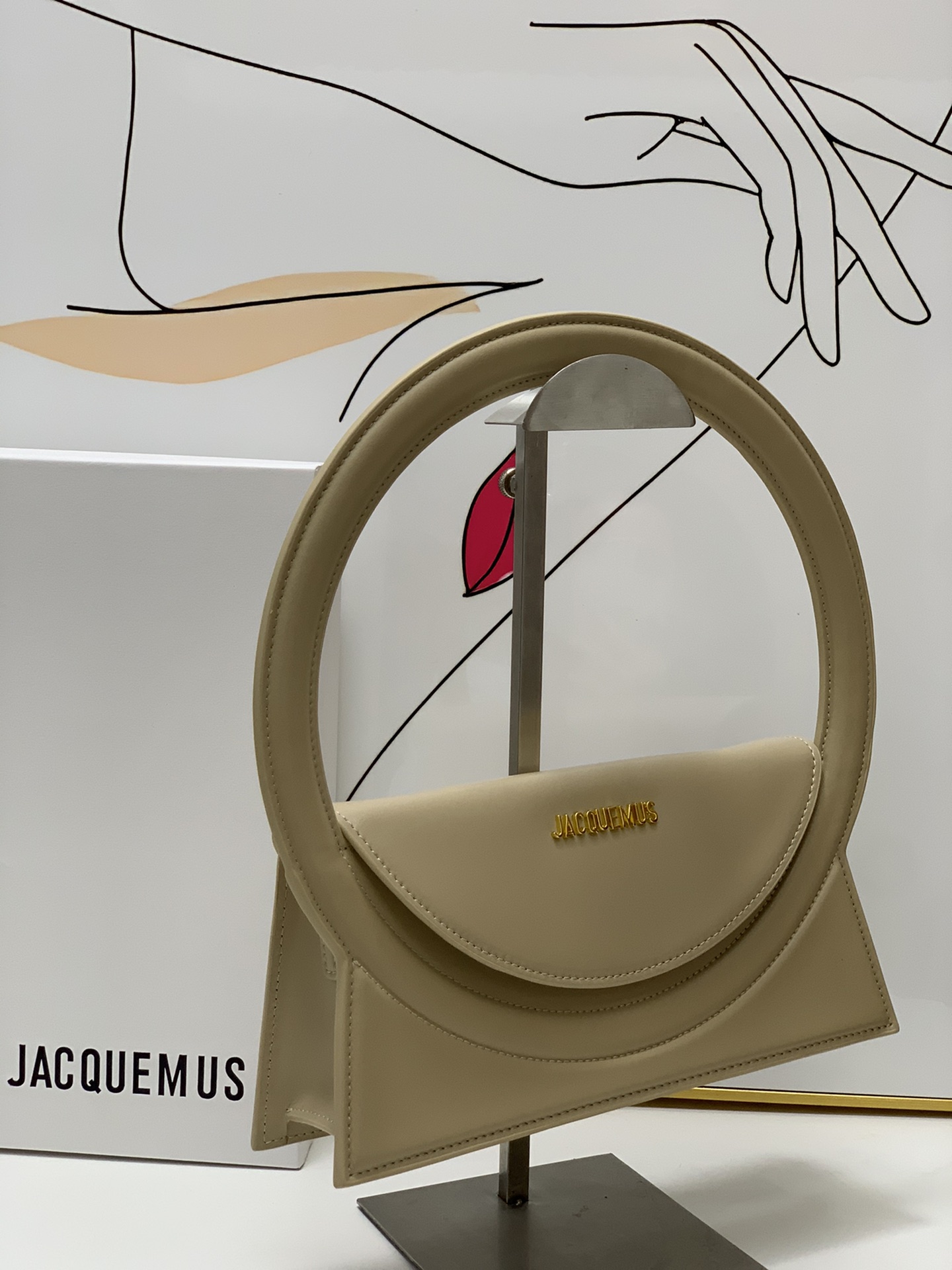 Jacquemus grayLe Raphia ‘Le Sac Rond’ Ba