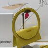 Jacquemus yellow Le Raphia 'Le Sac Rond' Ba