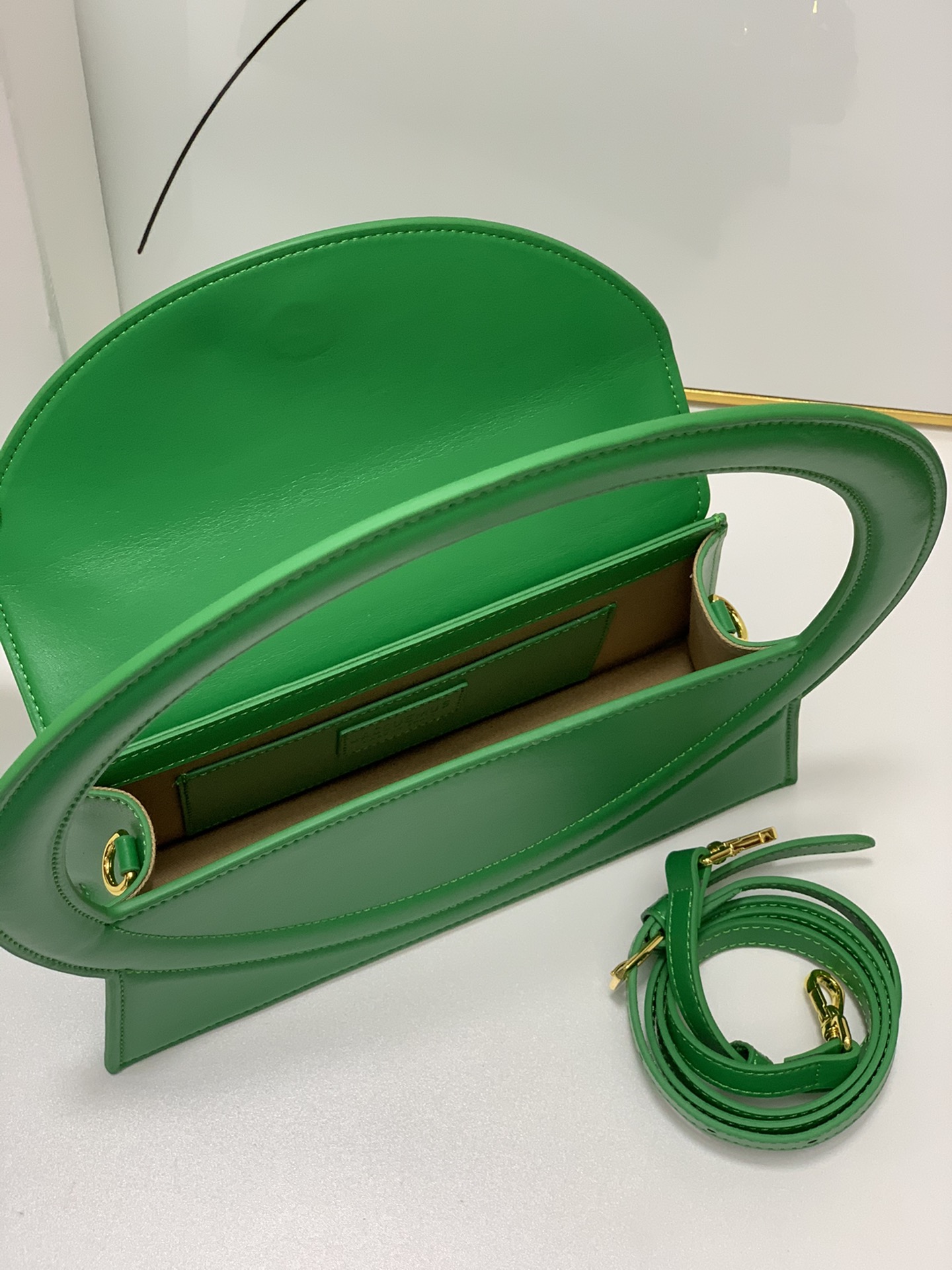 Jacquemus green Le Raphia 'Le Sac Rond' Ba