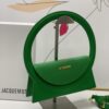 Jacquemus green Le Raphia 'Le Sac Rond' Ba