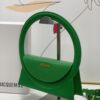 Jacquemus green Le Raphia 'Le Sac Rond' Ba