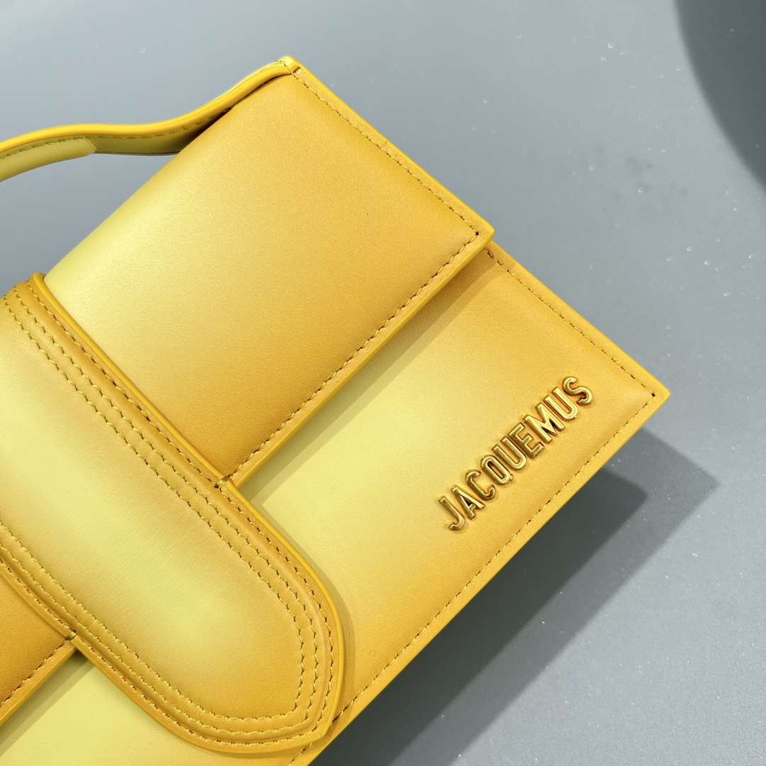 JACQUEMUS Smooth Calfskin Le Bambino Dark light Yellow