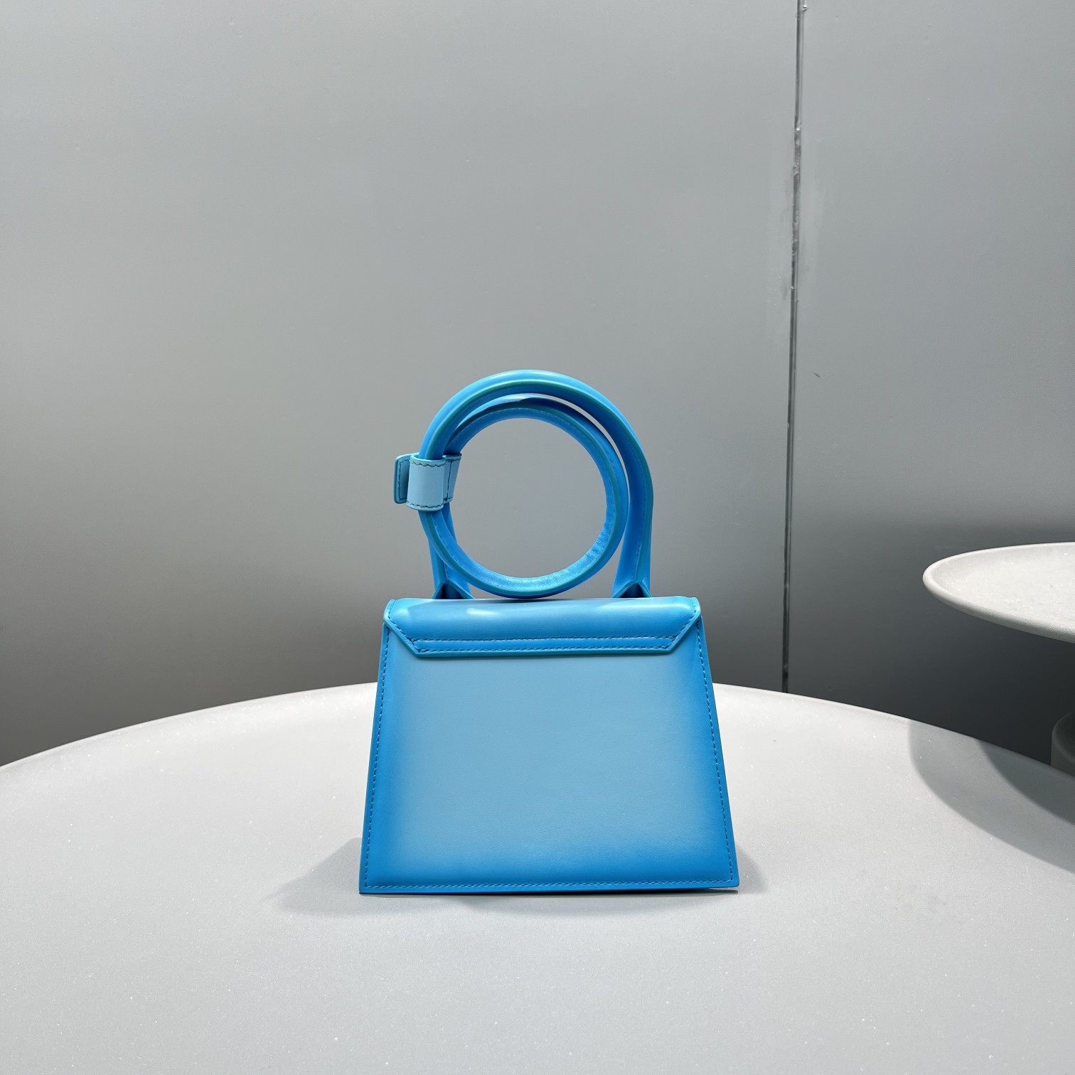 JACQUEMUS Smooth Calfskin Le Chiquito Noeud Blue