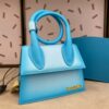 JACQUEMUS Smooth Calfskin Le Chiquito Noeud Blue 1564591