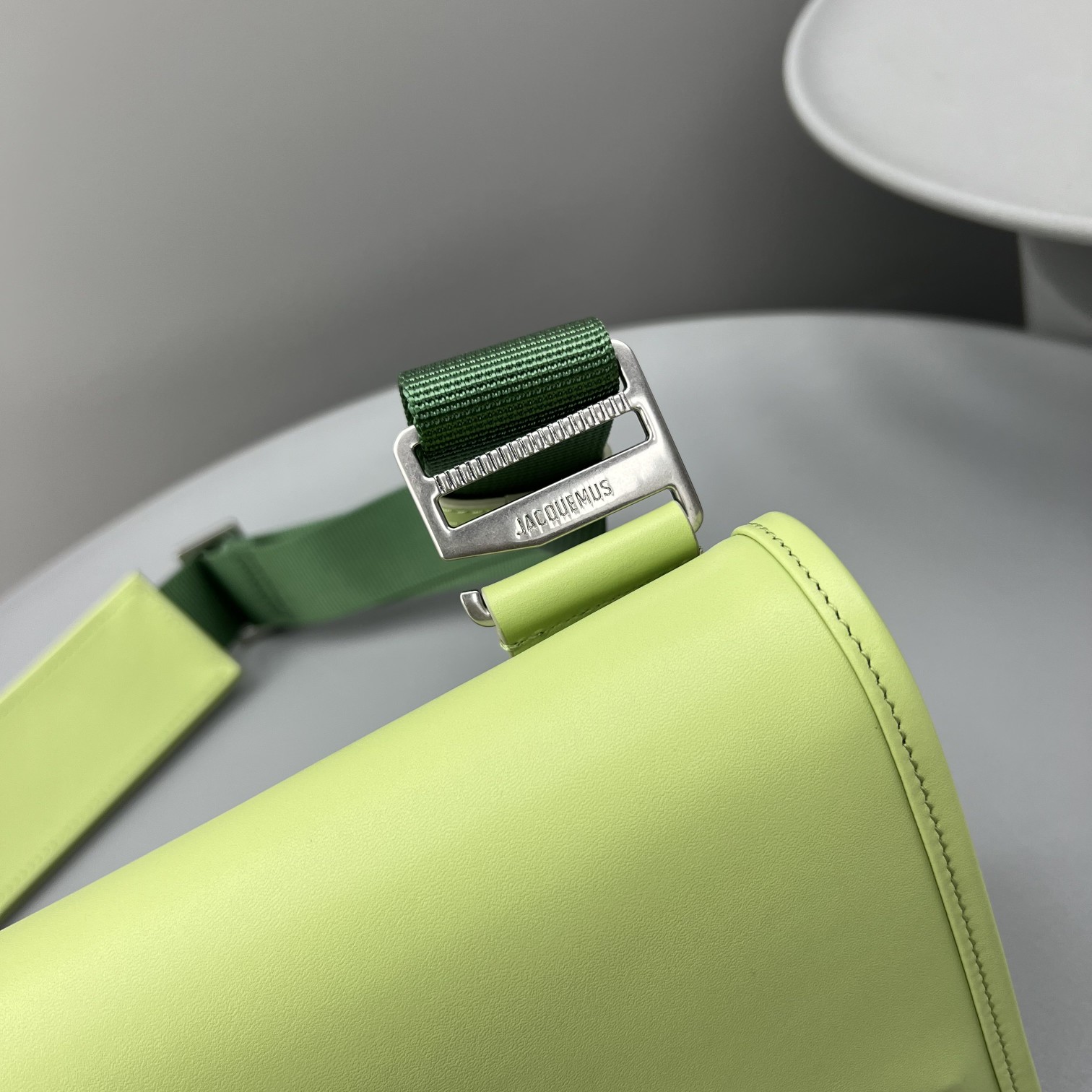 Leather satchel Jacquemus Green in Leather - 46298987