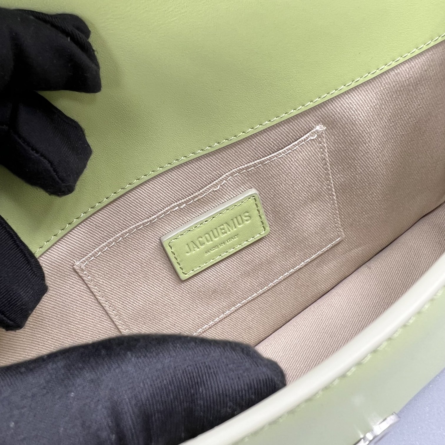 Leather satchel Jacquemus Green in Leather - 46298987