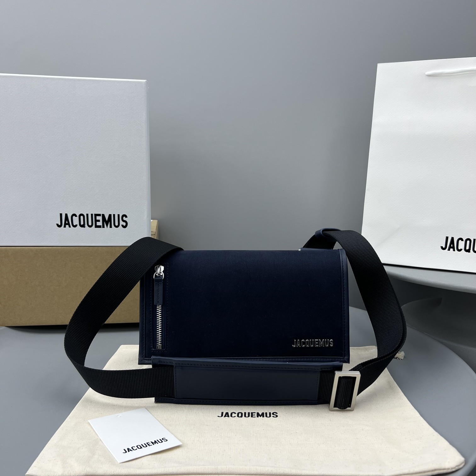Jacquemus Blue Le Messageru in Cotton Canvas Fo