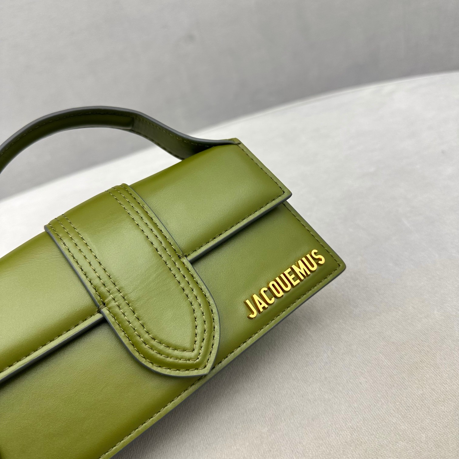 Jacquemus Le Bambino Leather Tote Bag | Green |