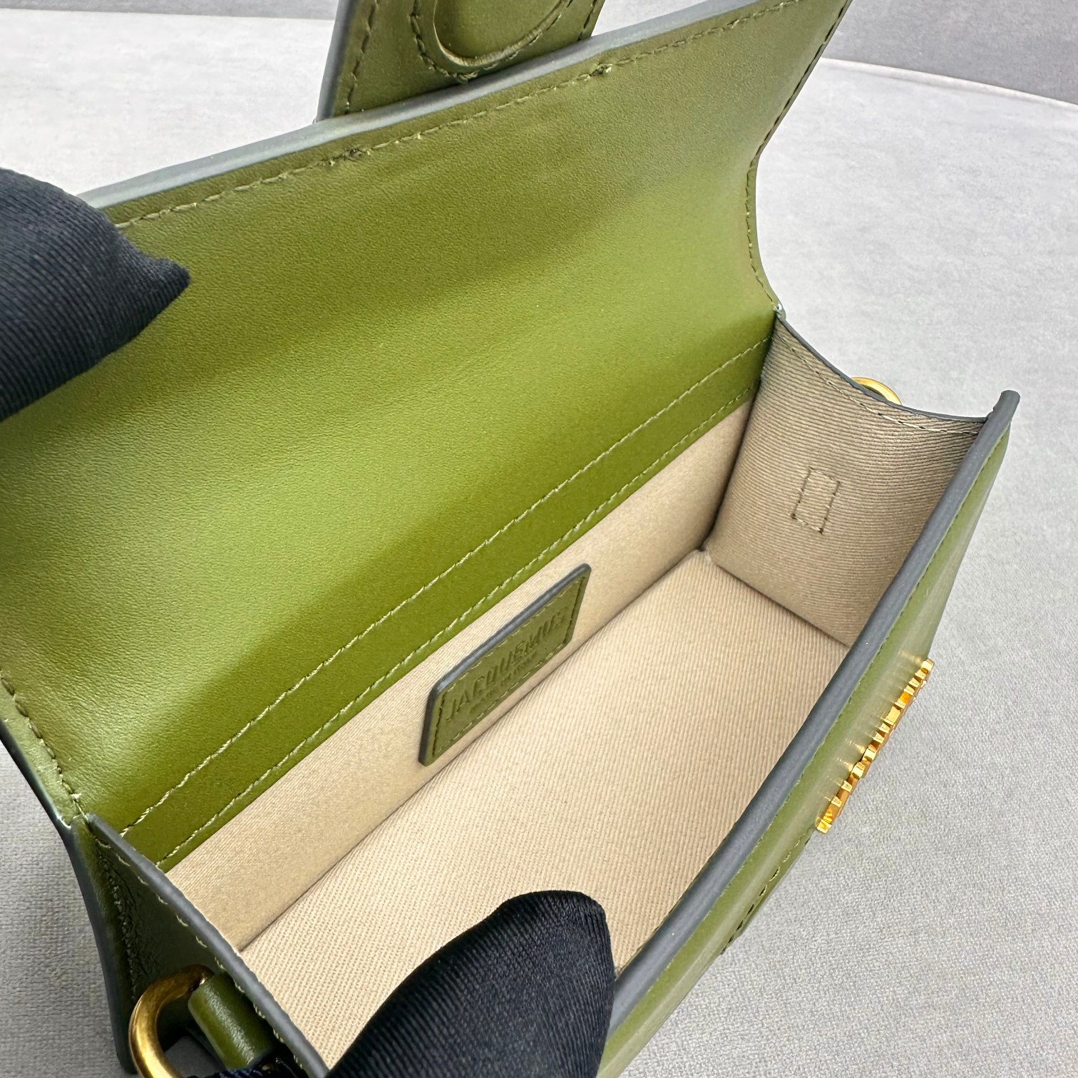 Jacquemus Le Bambino Leather Tote Bag | Green |