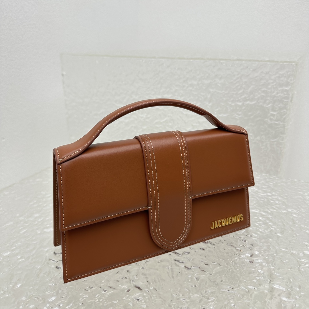 Jacquemus Le Bambino Mini Leather Bag In Brown |