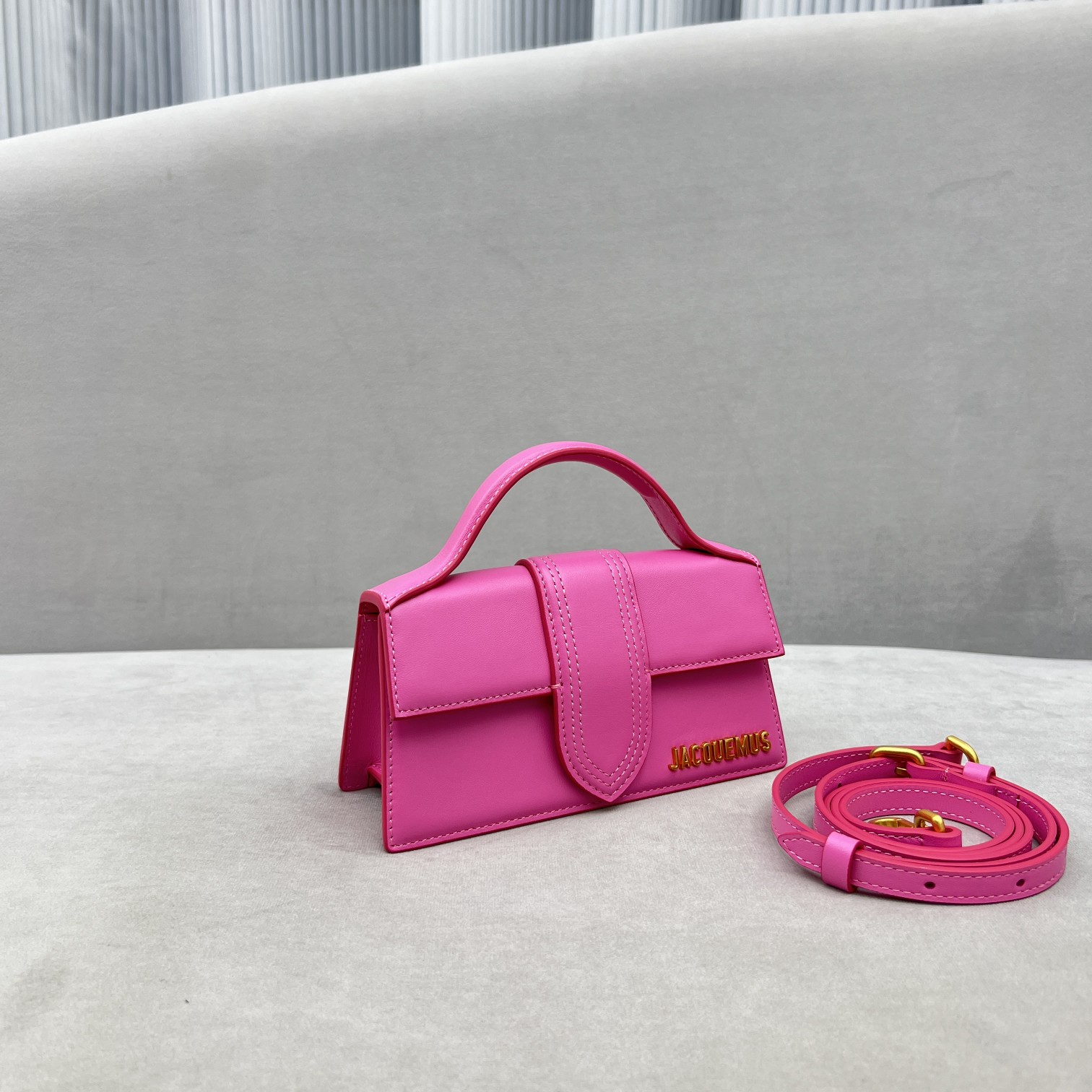 Jacquemus Le Bambino Leather Tote Bag | Pink |