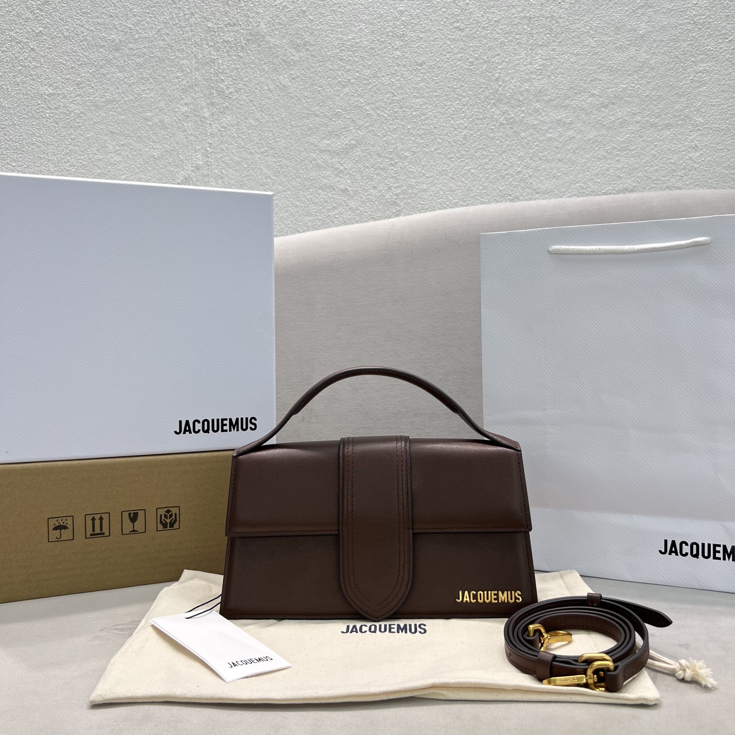 Jacquemus Le Bambino Long Shoulder Bag | Brown  Jacquemus 00229