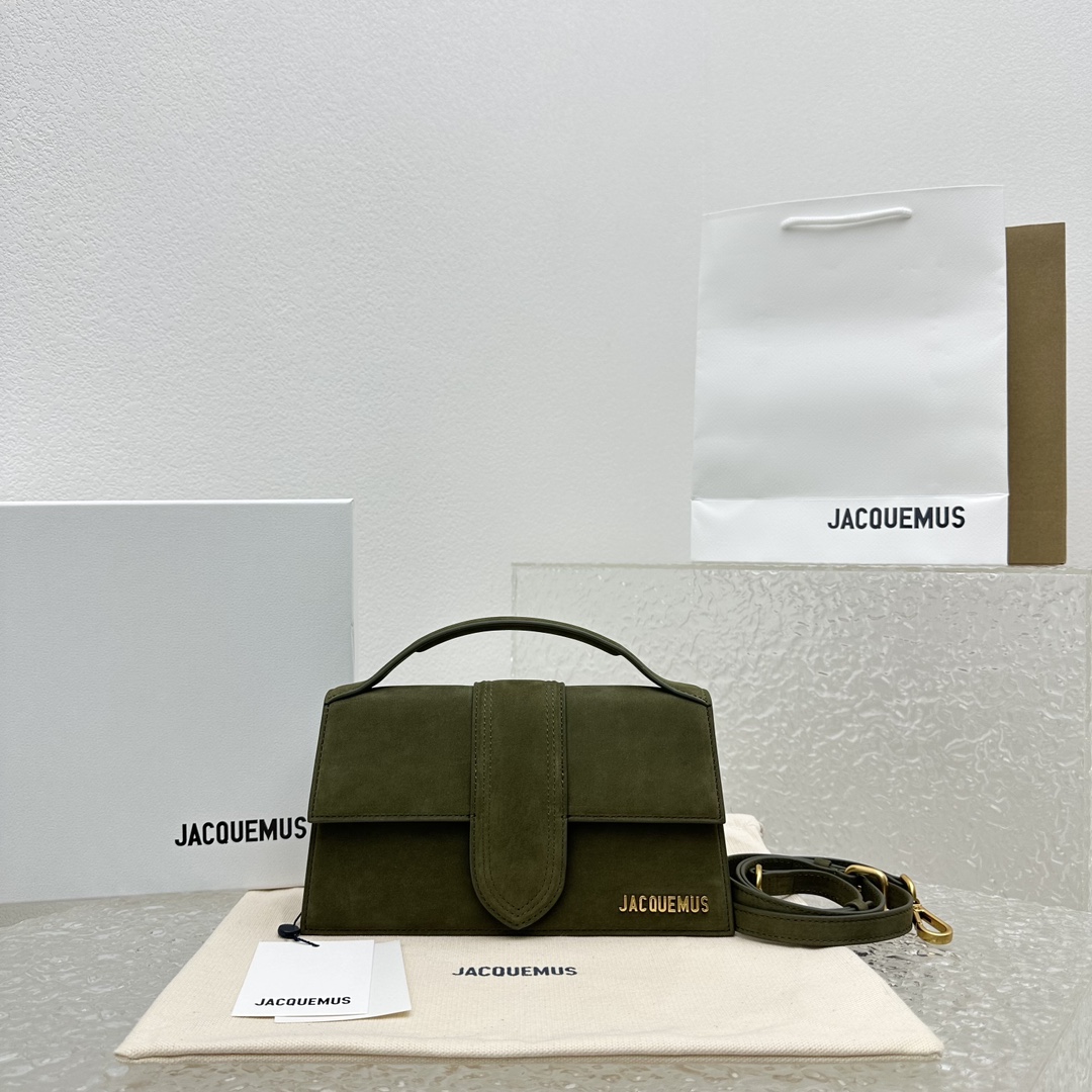 Jacquemus Leather Top Handle Bag – Green Handle Bags, Handbags – WJQ60549 |  Jacquemus 00259