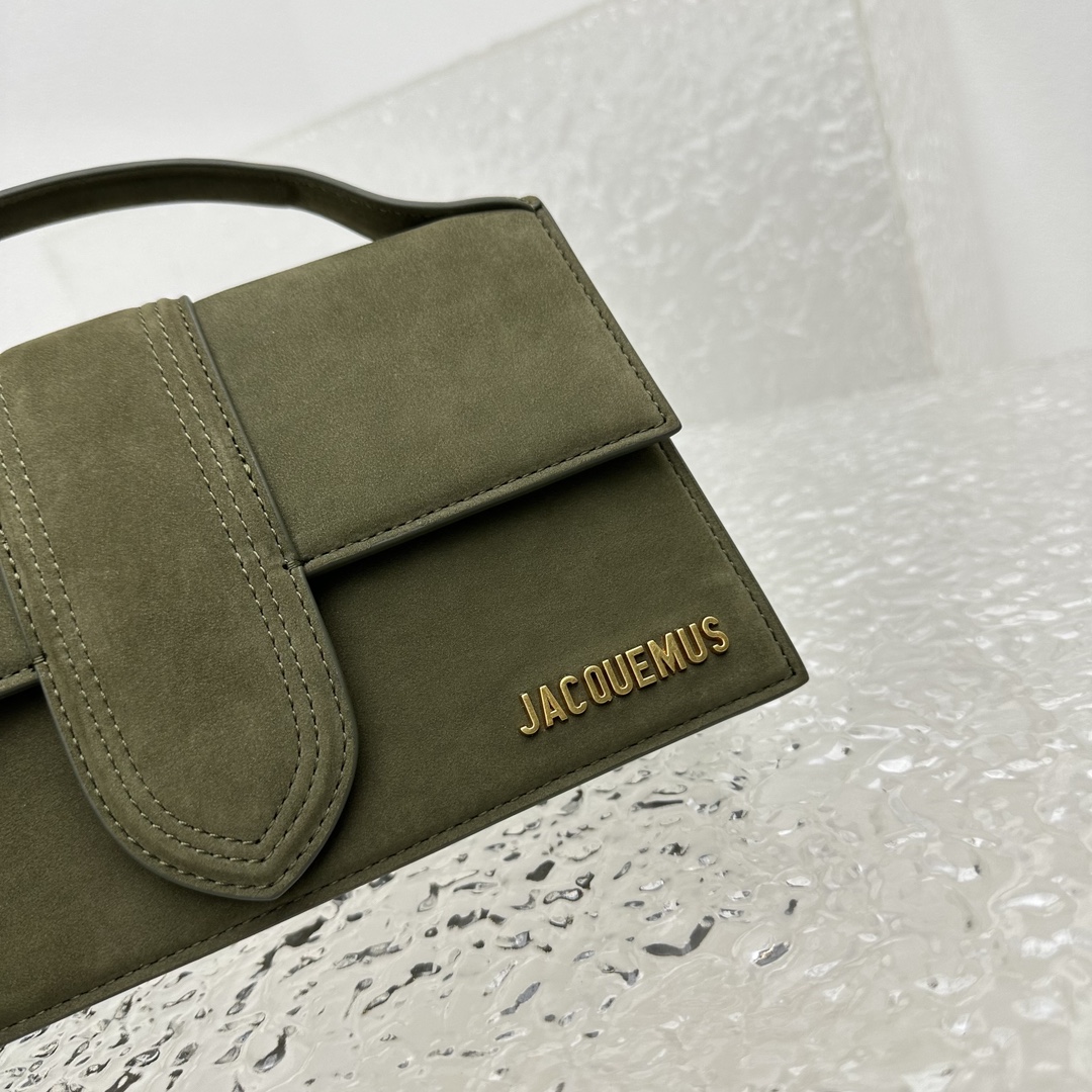 Jacquemus Leather Top Handle Bag - Green Handle Bags, Handbags - WJQ60549 |  Jacquemus 00259