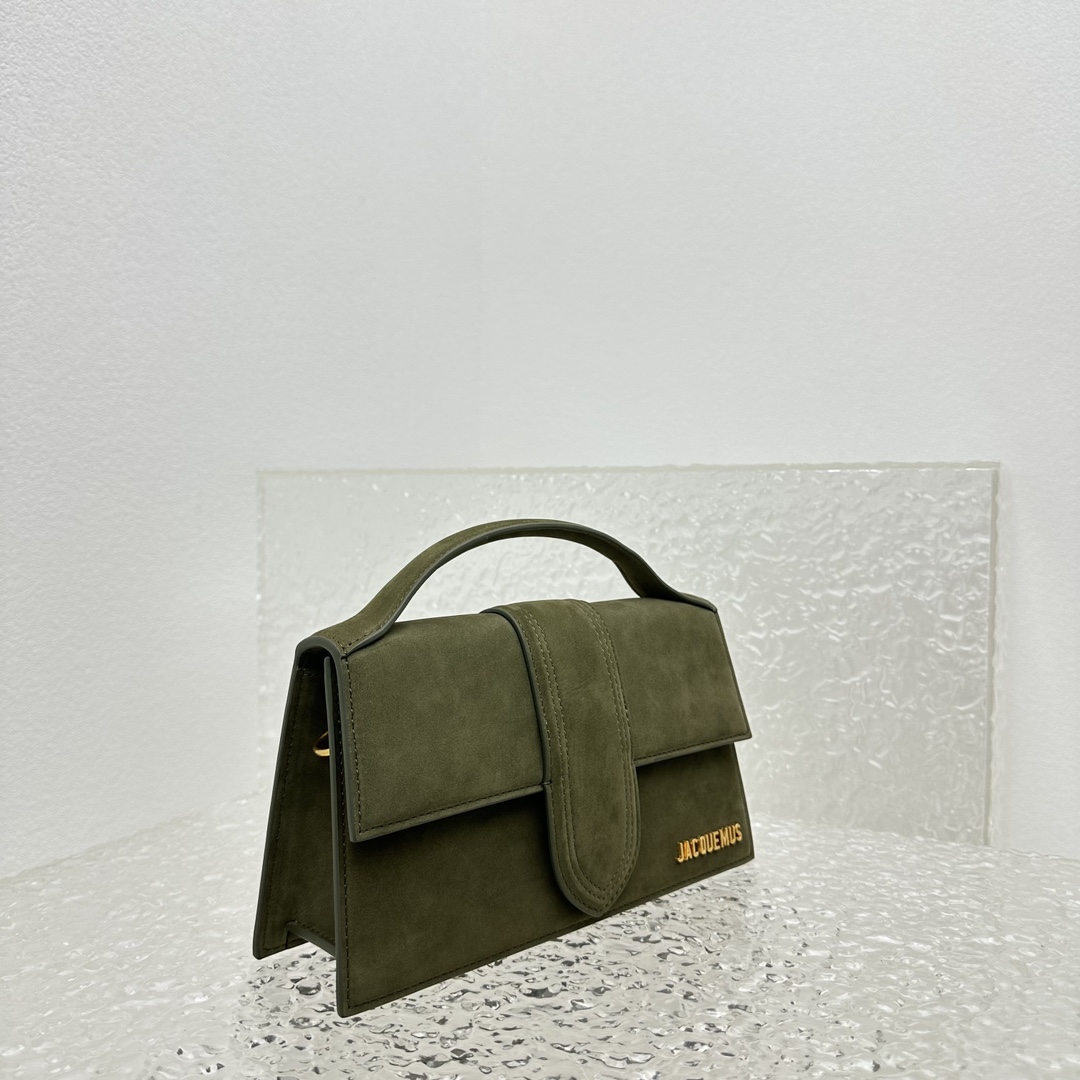 Jacquemus Leather Top Handle Bag - Green Handle Bags, Handbags - WJQ60549 |  Jacquemus 00259