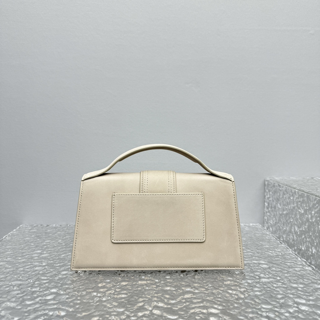 JACQUEMUS LE GRAND BAMBINO SUEDE DARK BEIGE