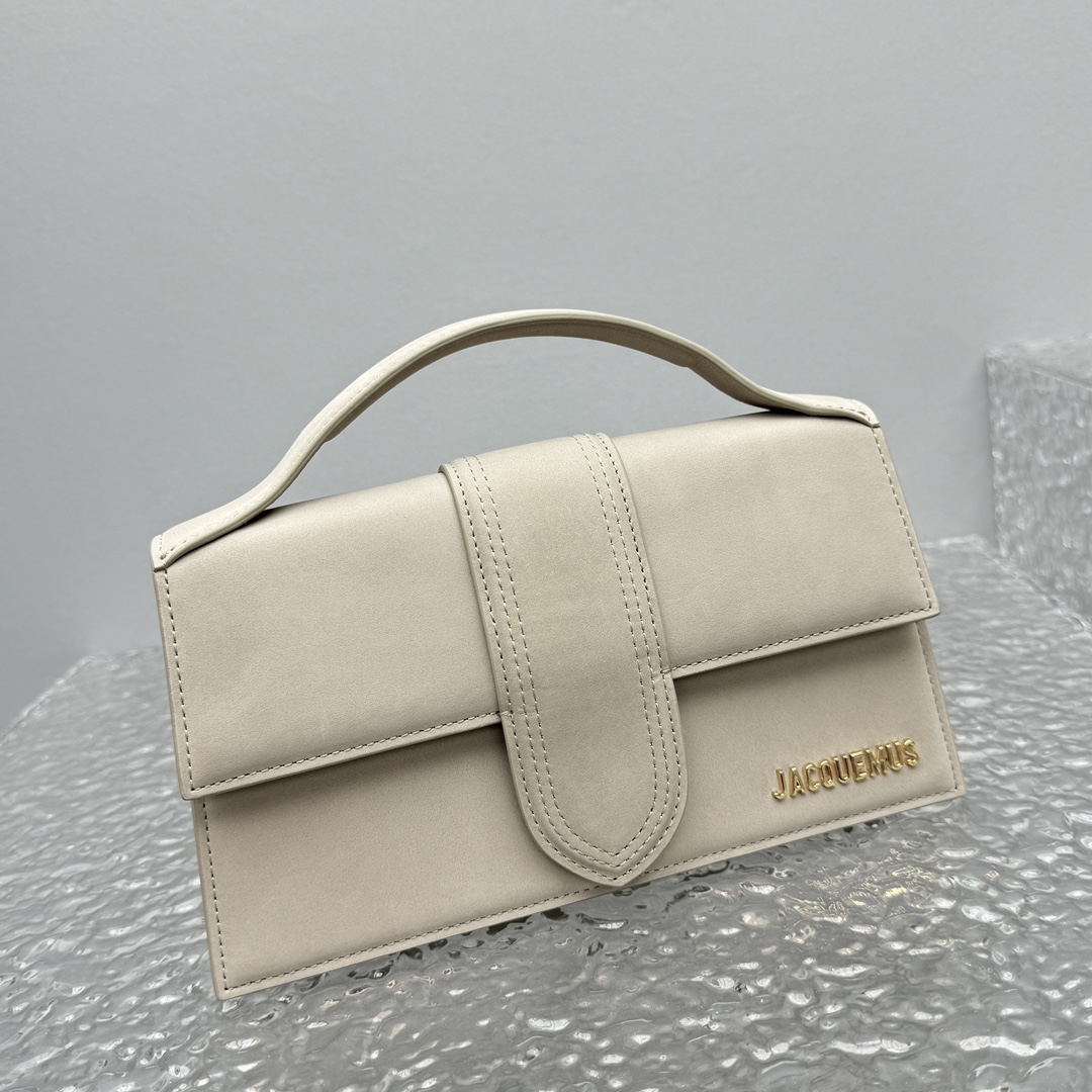 JACQUEMUS LE GRAND BAMBINO SUEDE DARK BEIGE