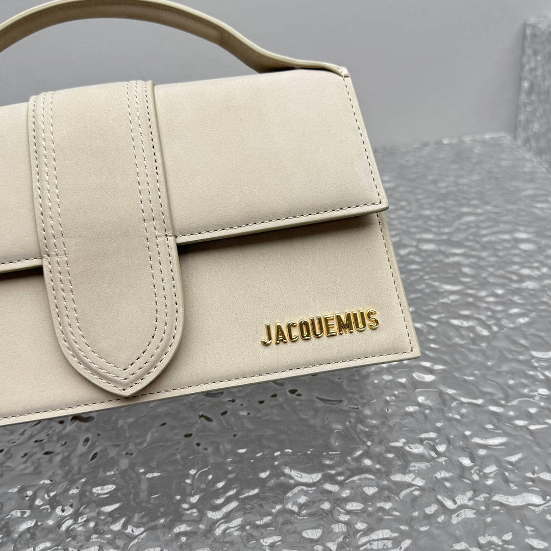 JACQUEMUS LE GRAND BAMBINO SUEDE DARK BEIGE