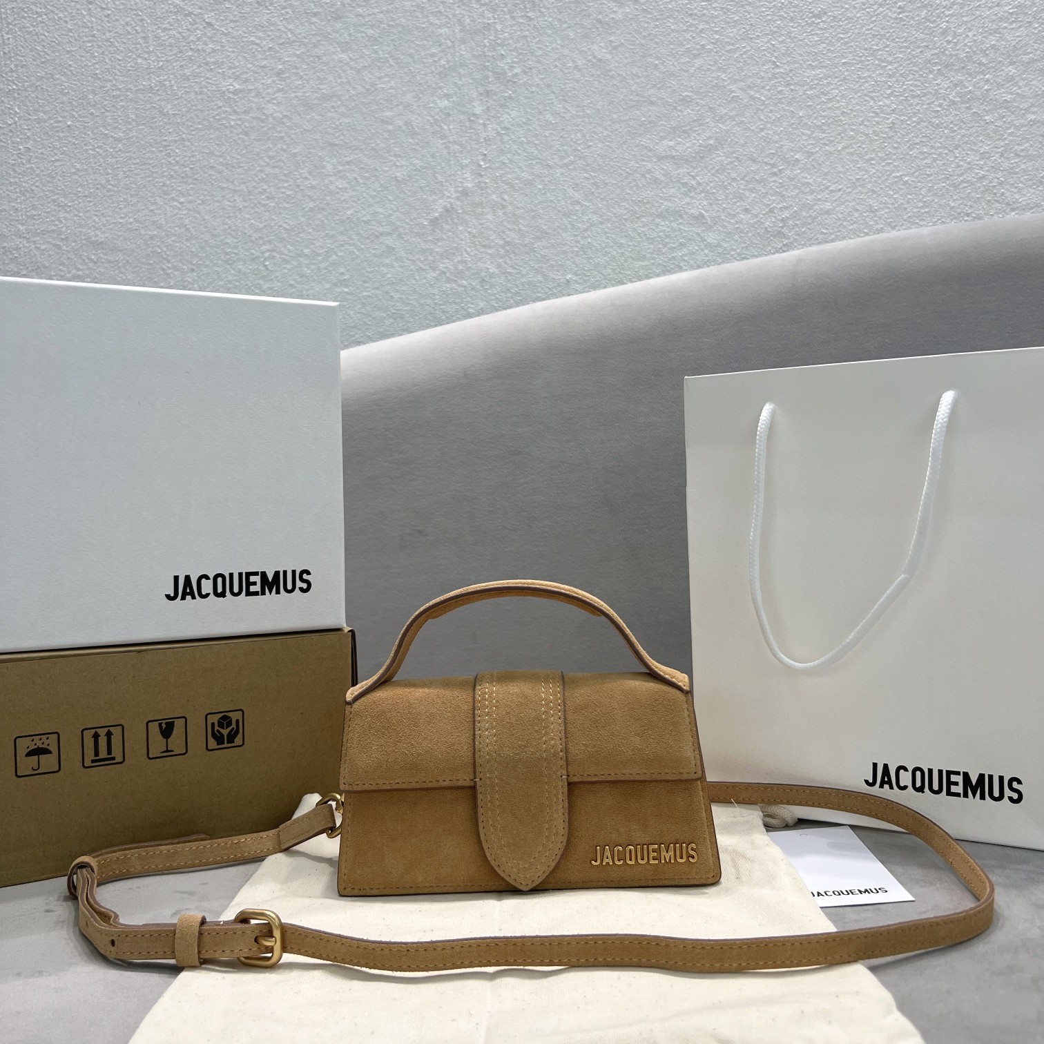 Brown Jacquemus Le Grand Bambino Satchel LeatherJacquemus 00299