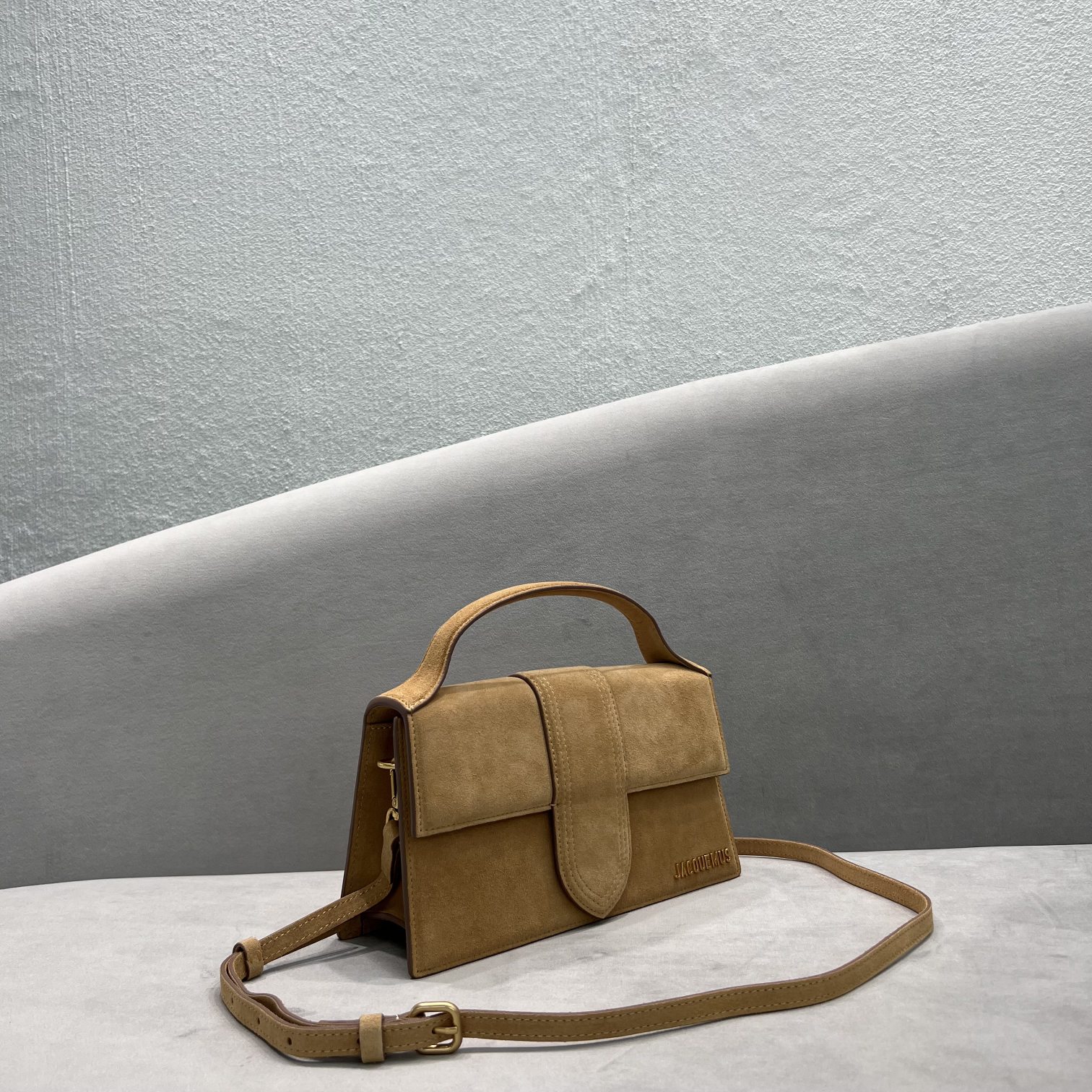 Jacquemus Brown Le Grand Bambino Suede Leather