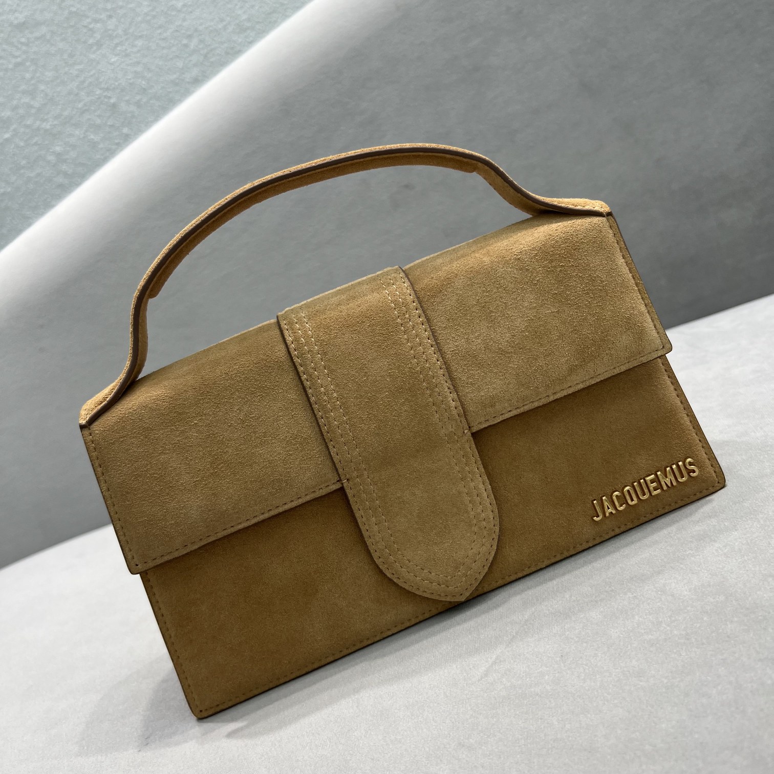 Jacquemus Brown Le Grand Bambino Suede Leather