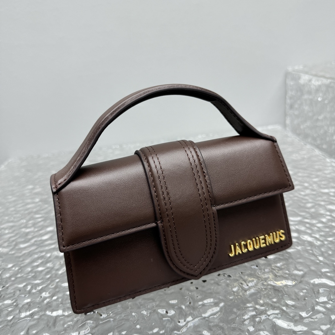 Jacquemus Smooth Leather 'Le Grand Bambino' Bag In BROWN