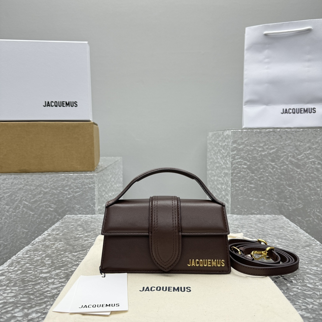 Jacquemus Smooth Leather ‘Le Grand Bambino’ Bag In BROWN