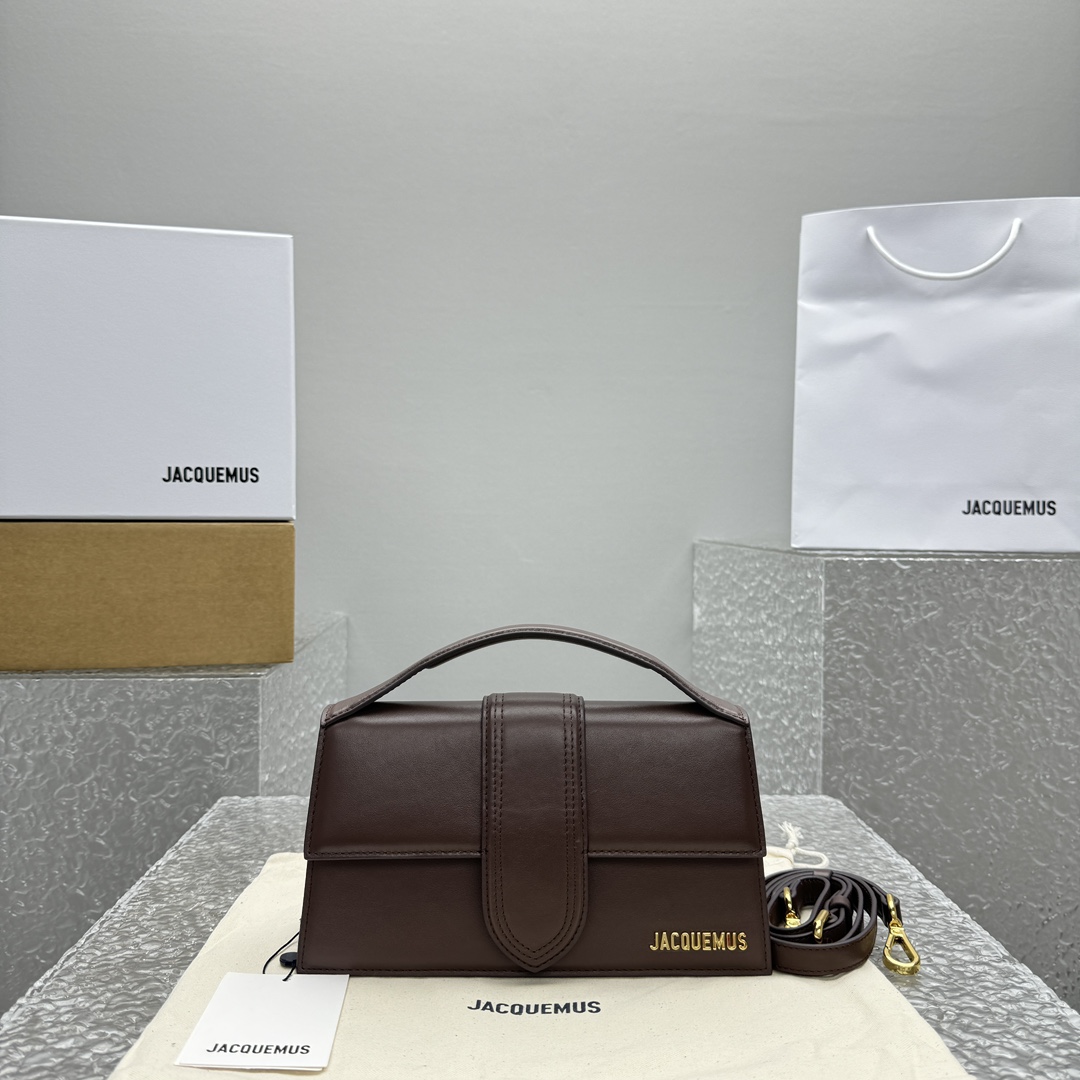 JACQUEMUS LE GRAND BAMBINO SUEDE BROWN