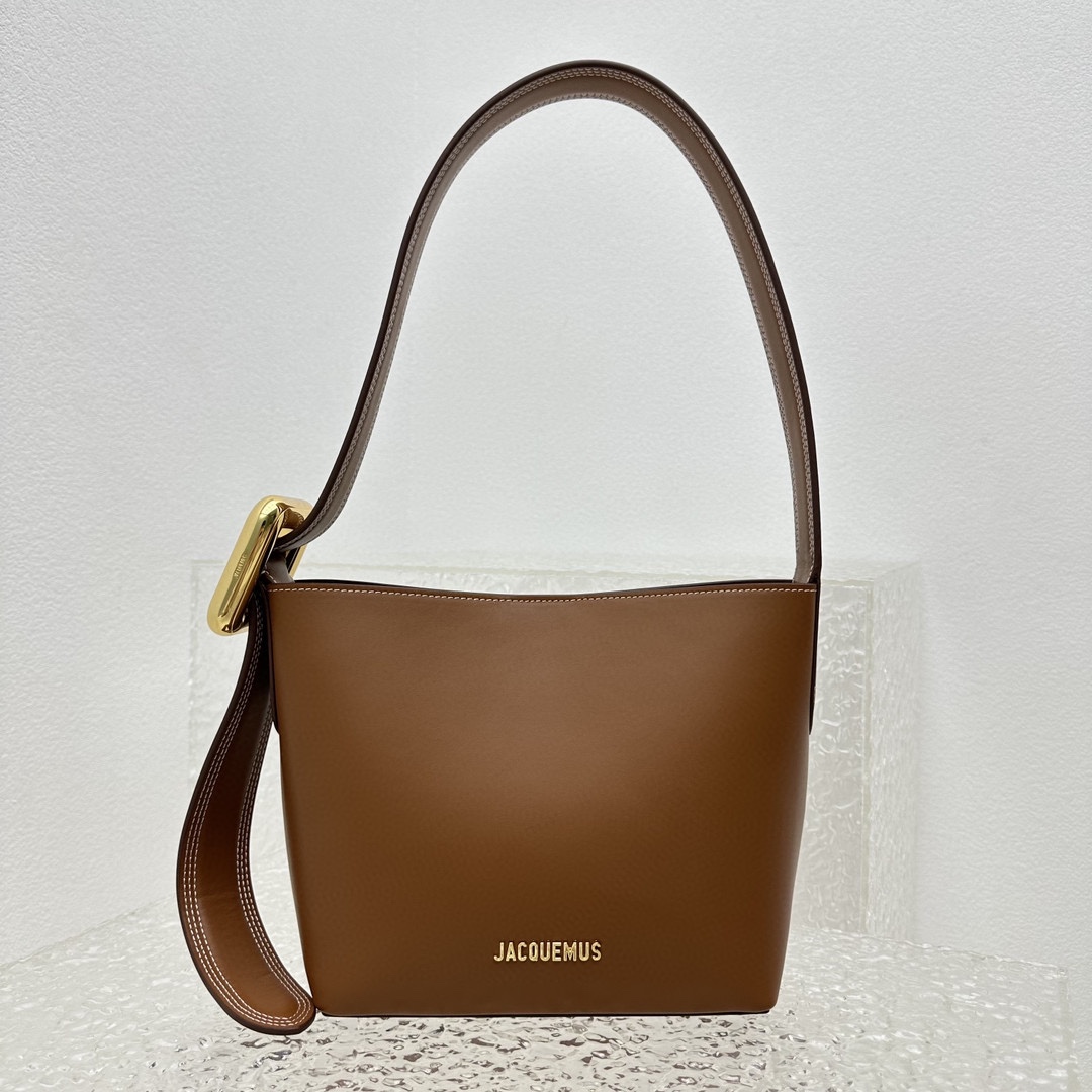 Jacquemus Le Regalo Leather Tote Bag – Brown Totes Jacquemus 00399