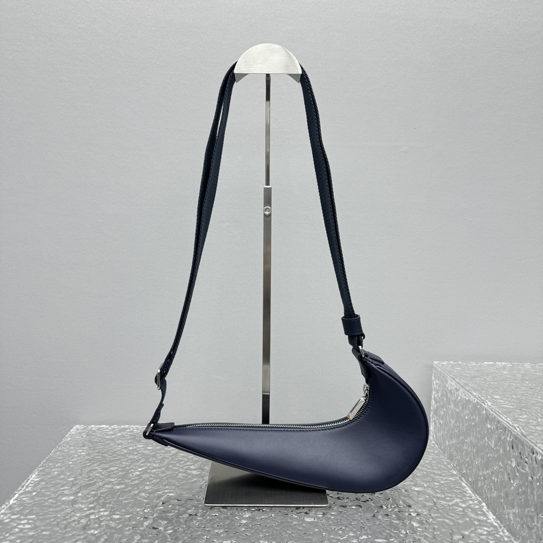 Leather crossbody bag Nike Air Humara X Jacquemus Blue in