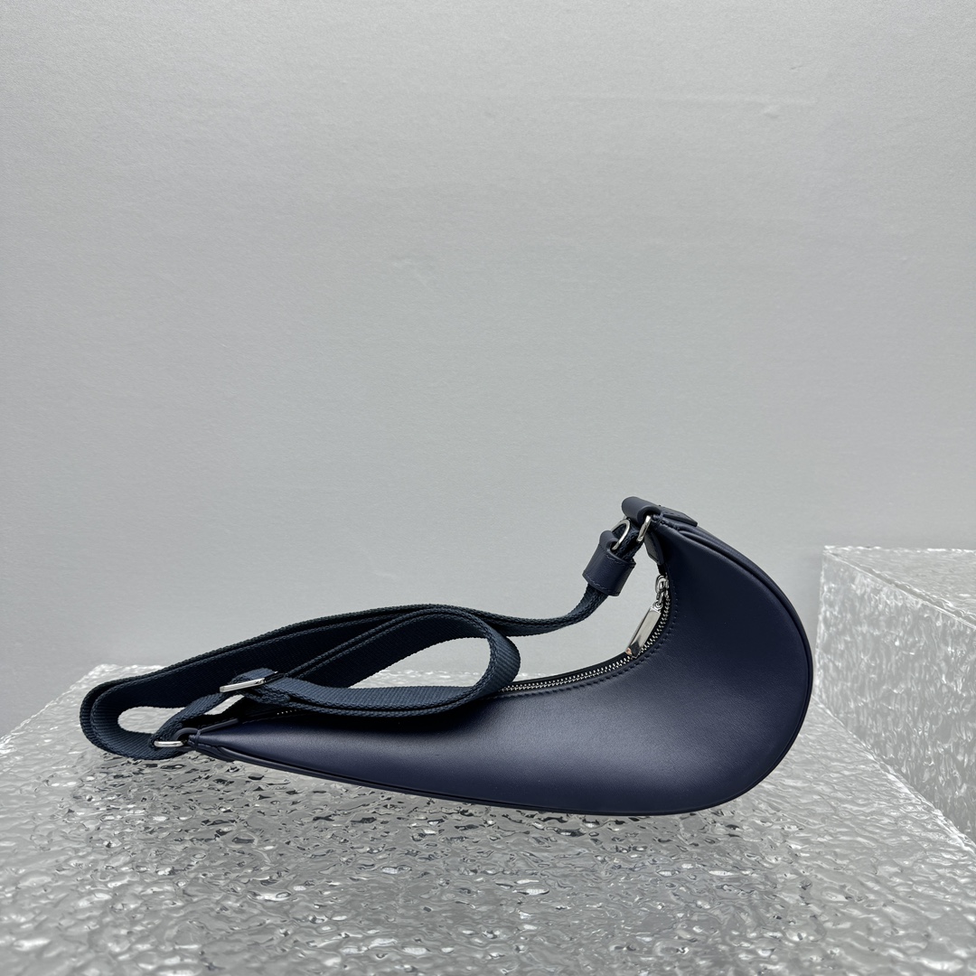 Leather crossbody bag Nike Air Humara X Jacquemus Blue in