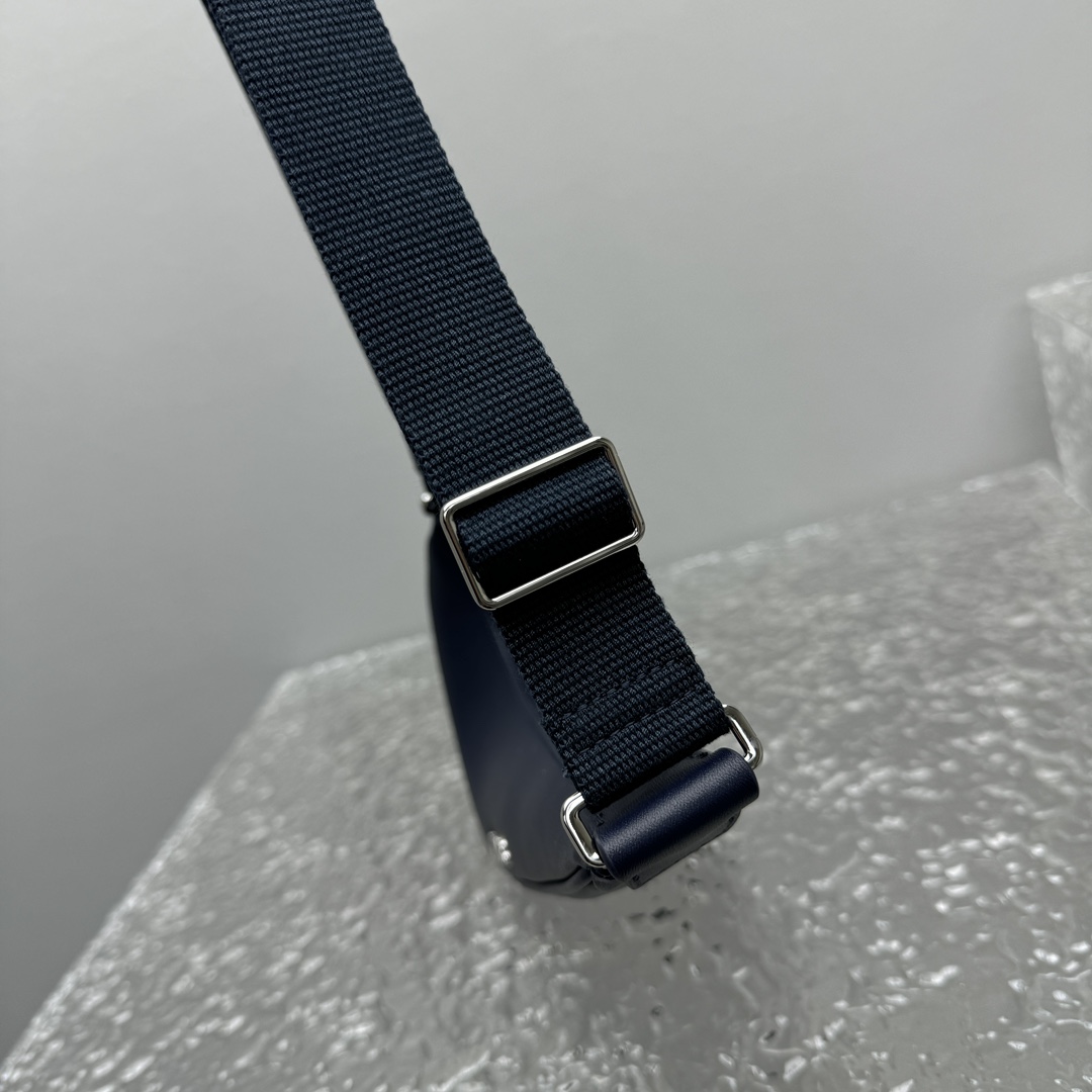 Leather crossbody bag Nike Air Humara X Jacquemus Blue in