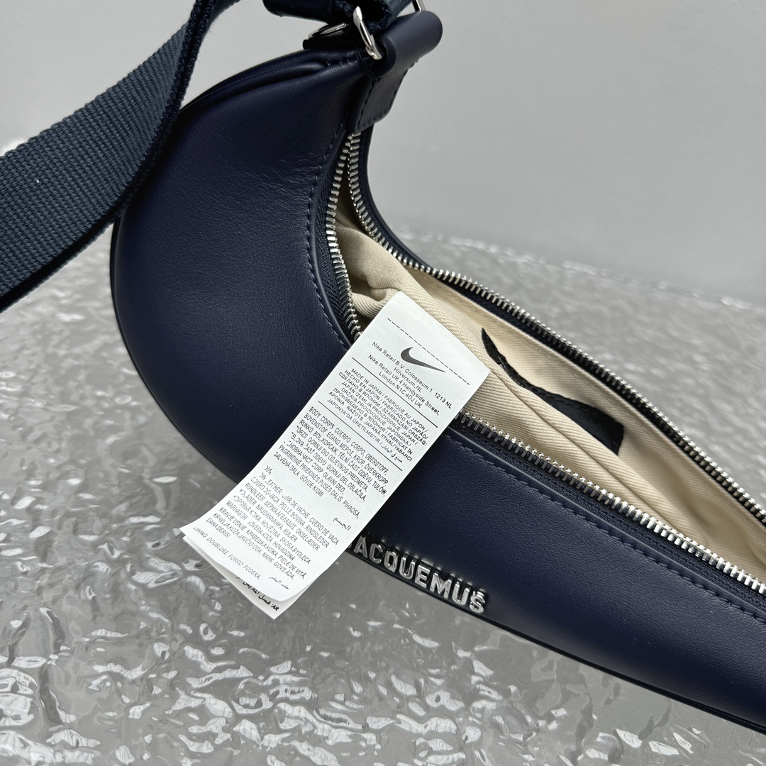 Leather crossbody bag Nike Air Humara X Jacquemus Blue in