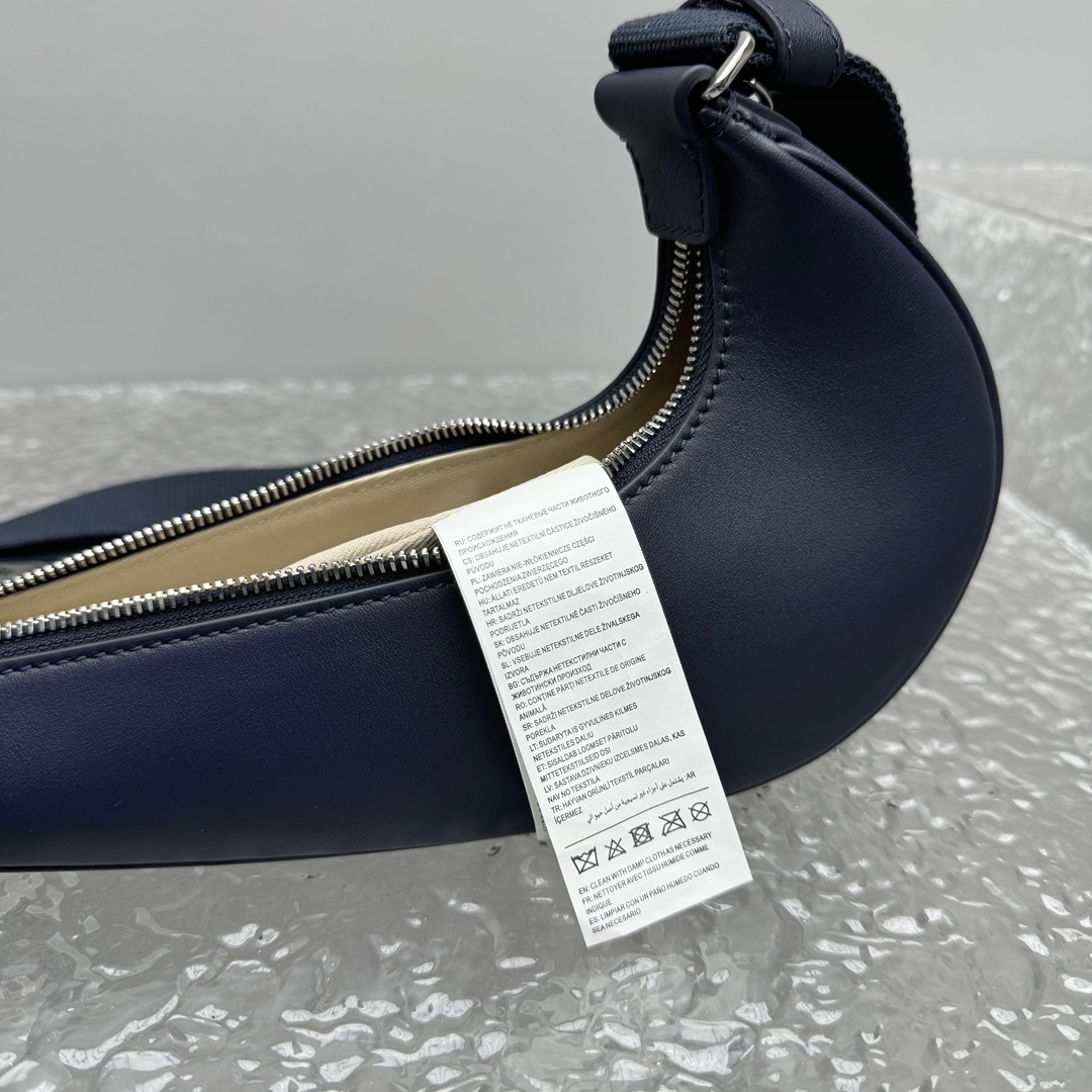 Leather crossbody bag Nike Air Humara X Jacquemus Blue in