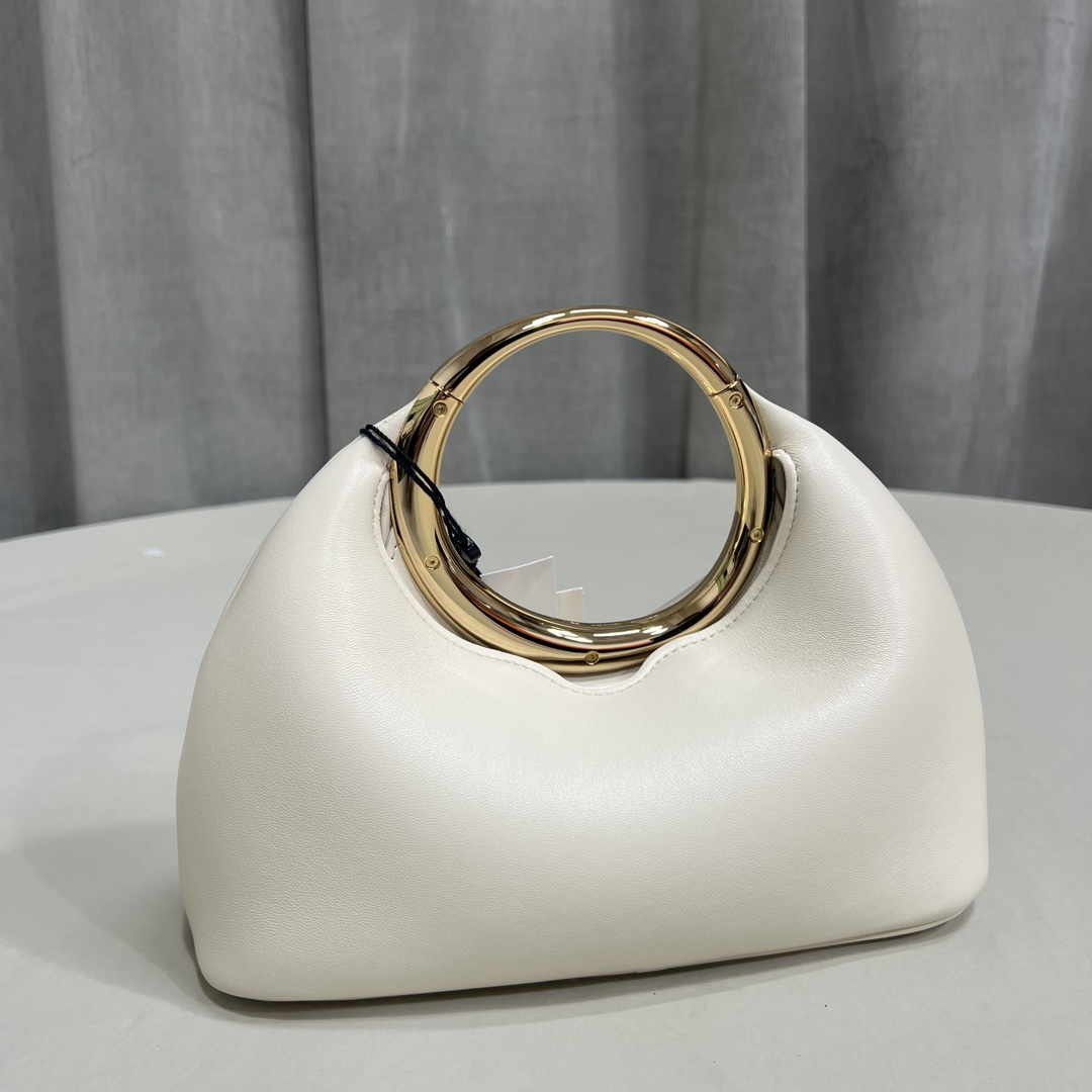 Le Petit Calino leather tote bag in white - Jacquemus