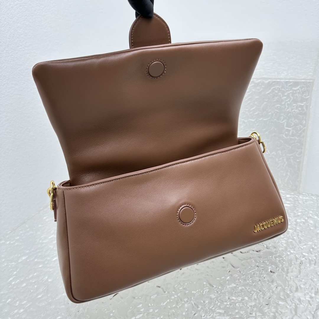 JACQUEMUS Padded Lambskin Le Bambimou Brown 1463922  Jacquemus 00529