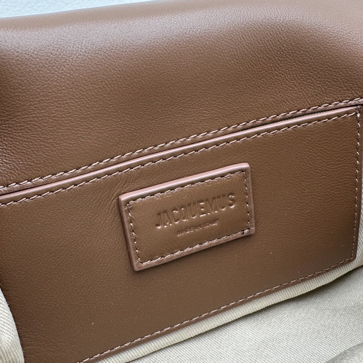 JACQUEMUS Padded Lambskin Le Bambimou Brown 1463922  Jacquemus 00529