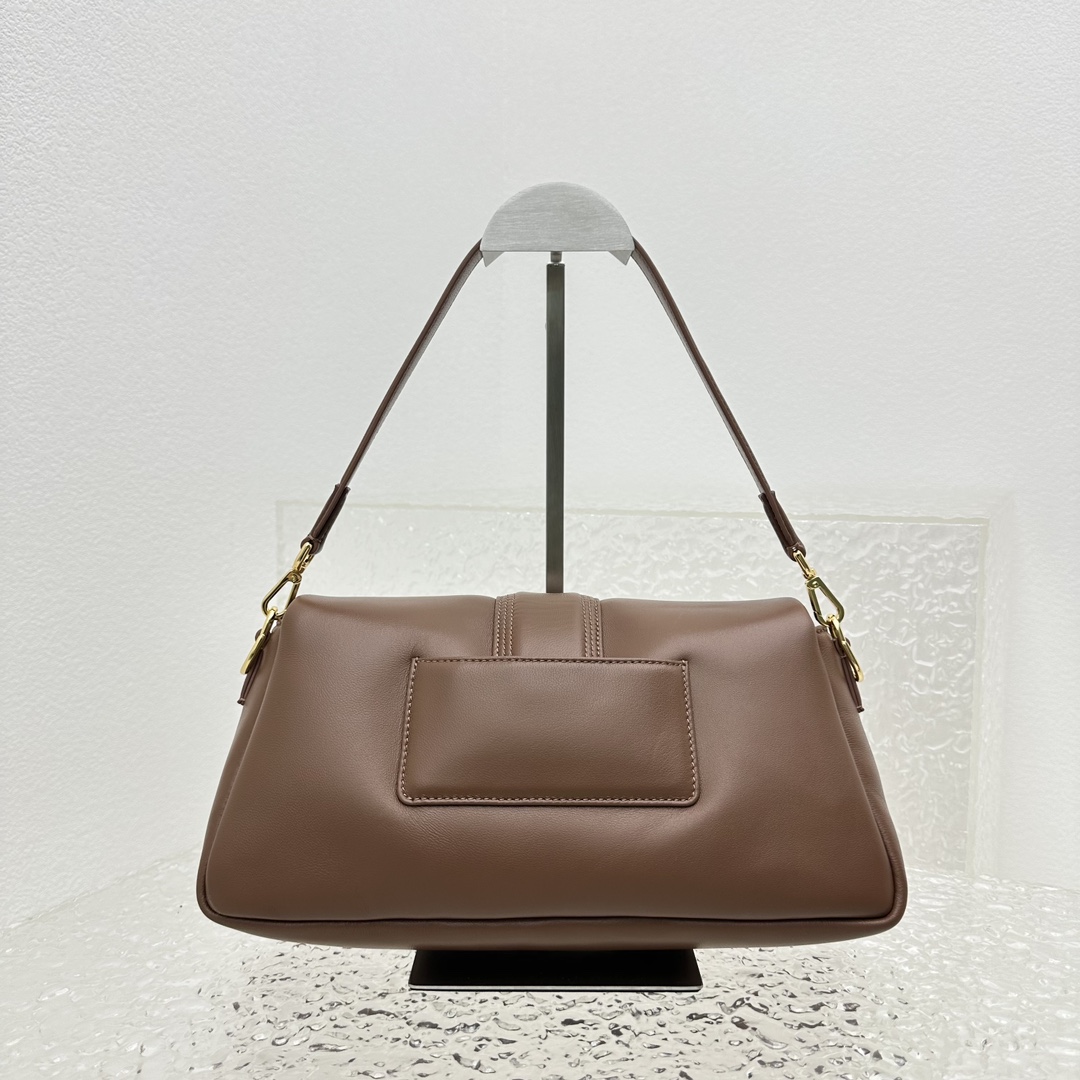 JACQUEMUS Padded Lambskin Le Bambimou Brown 1463922  Jacquemus 00529
