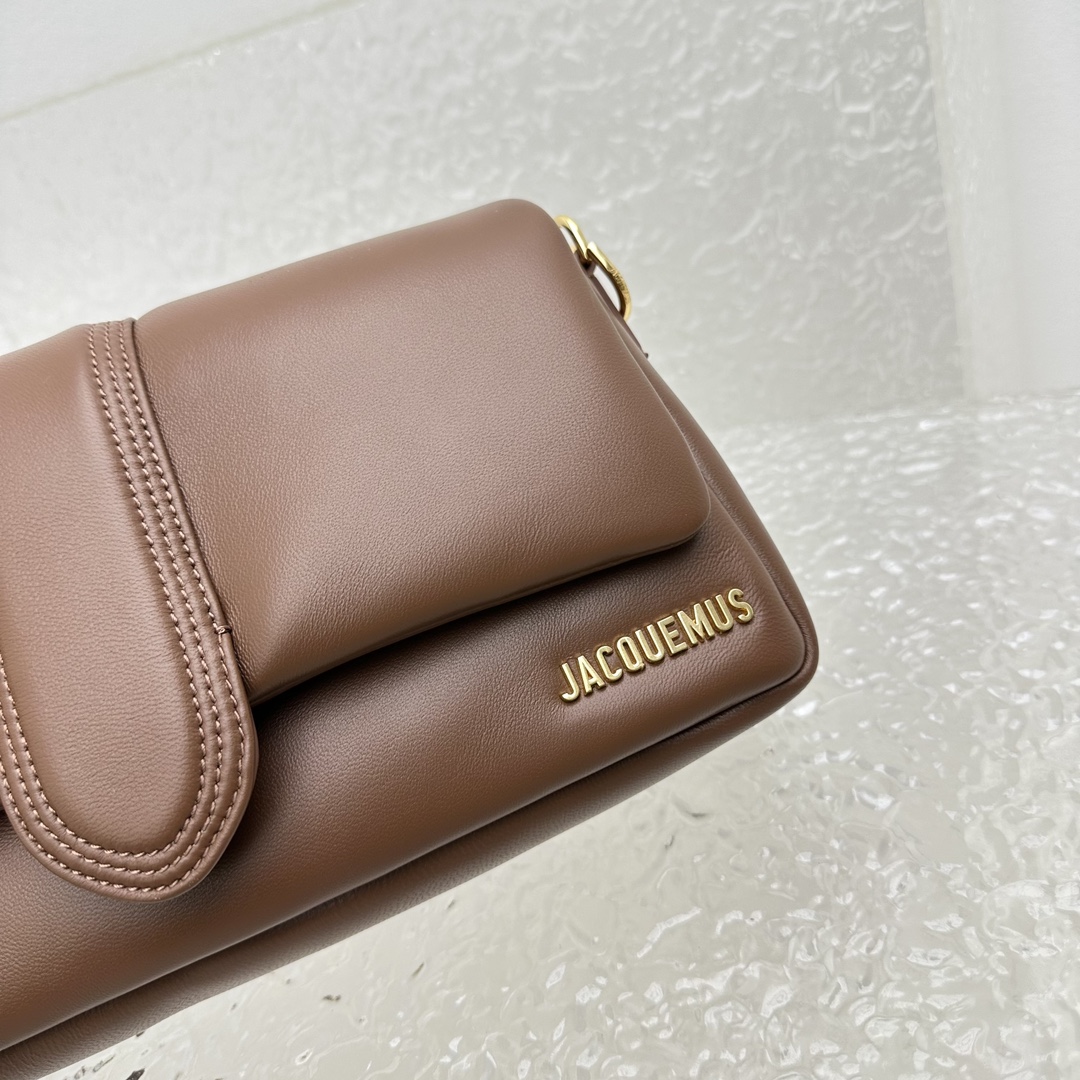 JACQUEMUS Padded Lambskin Le Bambimou Brown 1463922  Jacquemus 00529