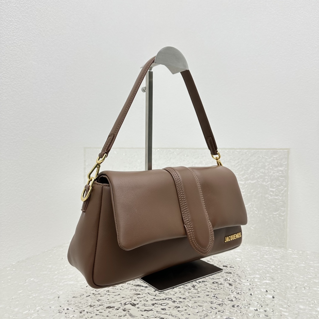 JACQUEMUS Padded Lambskin Le Bambimou Brown 1463922  Jacquemus 00529