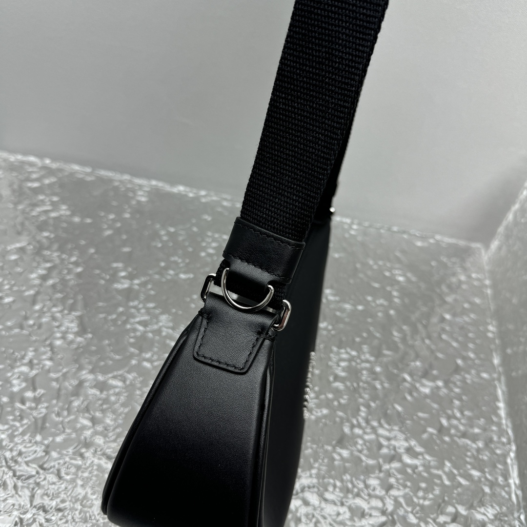 Jacquemus x Nike Le Sac Swoosh Small Dark Navy in Cowskin with Silver