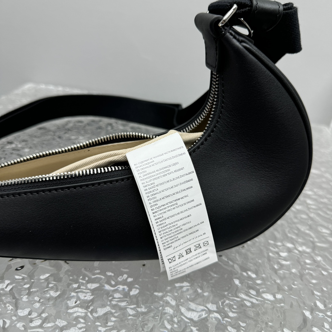 Jacquemus x Nike Le Sac Swoosh Small Dark Navy in Cowskin with Silver