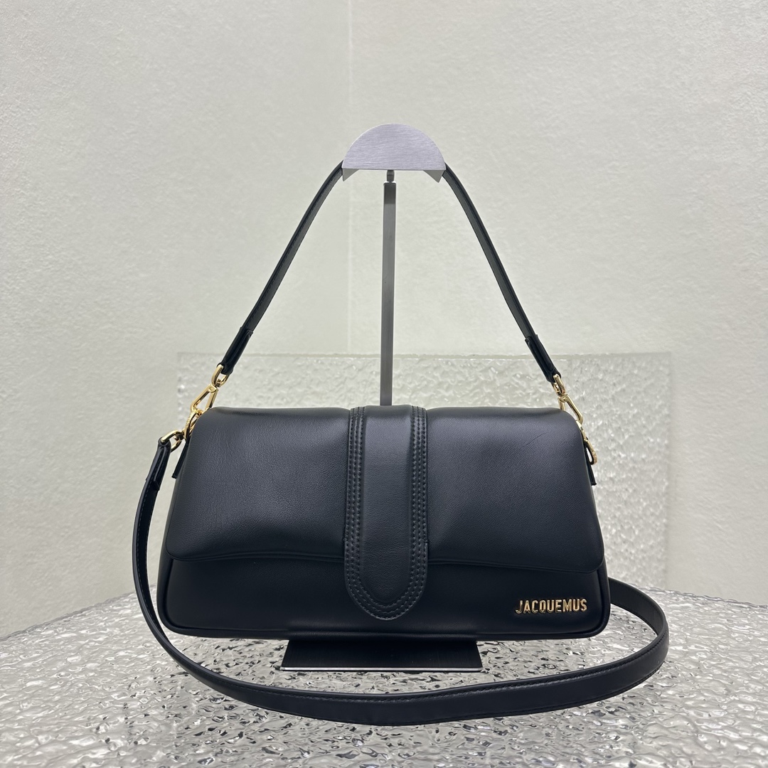 JACQUEMUS Padded Lambskin Le Bambimou Black 1668886 |