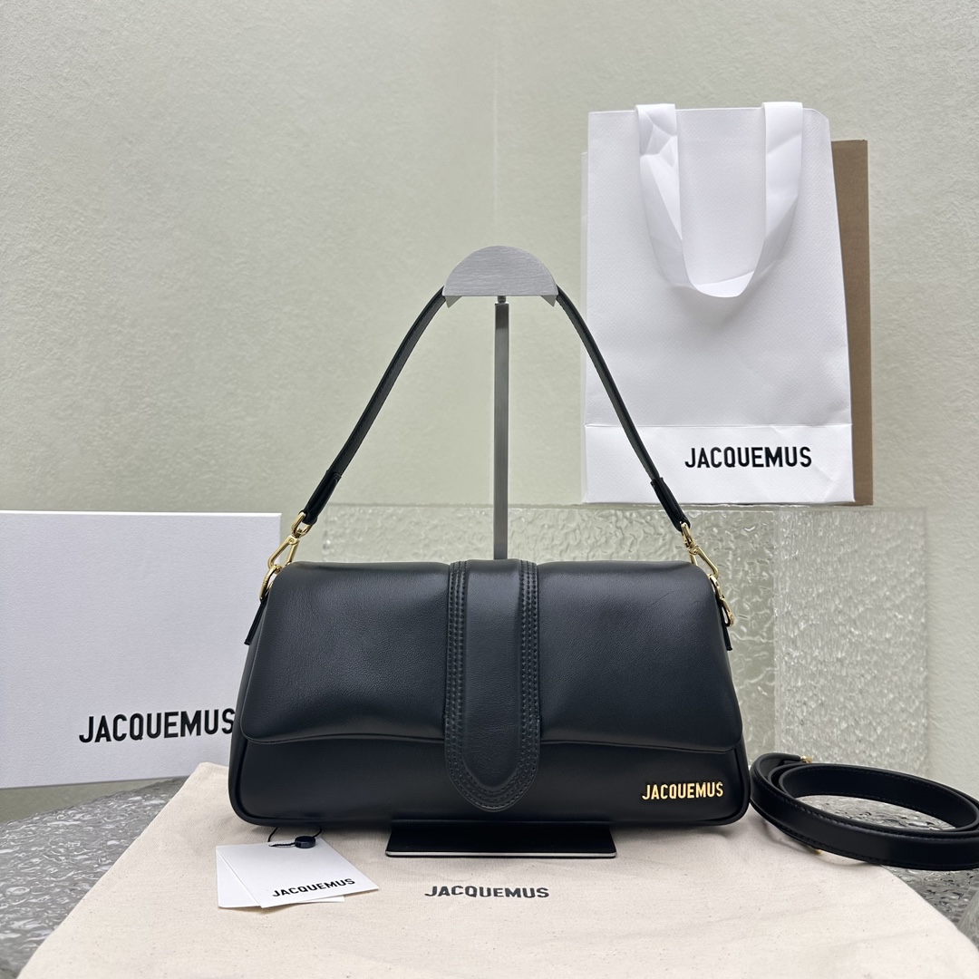 JACQUEMUS Padded Lambskin Le Bambimou Black 1668886 |