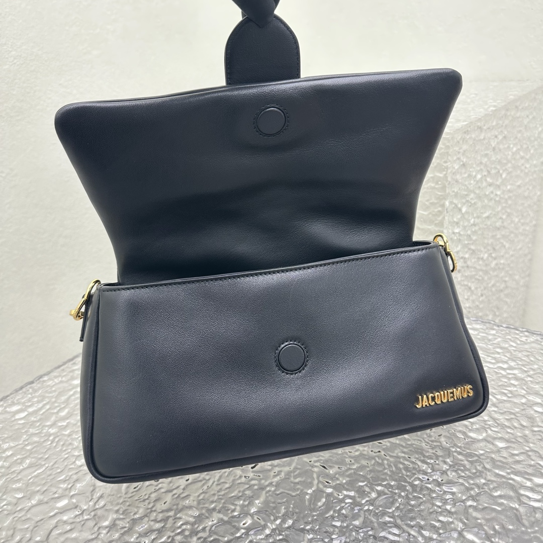JACQUEMUS Padded Lambskin Le Bambimou Black 1668886 |